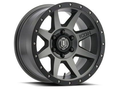 ICON ALLOYS REBOUND TITANIUM - 17 X 8.5 / 6 X 135 / 6MM / 5" BS