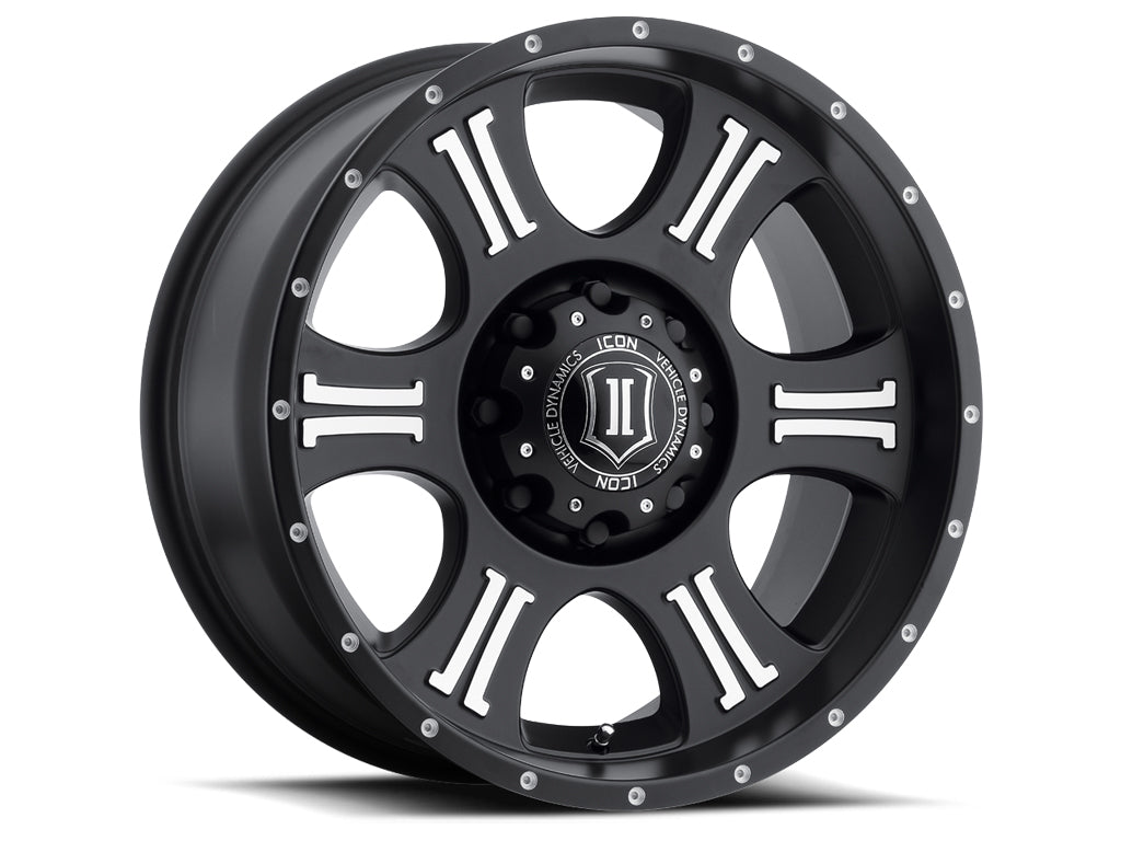 ICON ALLOYS SHIELD SAT BLK MACH - 20 X 9 / 5 X 150 / 16MM / 5.625" BS