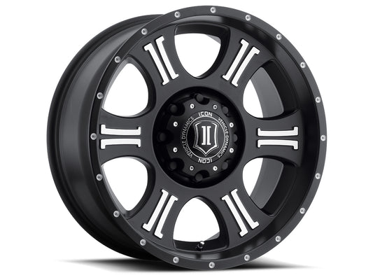 ICON ALLOYS SHIELD SAT BLK MACH - 20 X 9 / 5 X 150 / 16MM / 5.625" BS