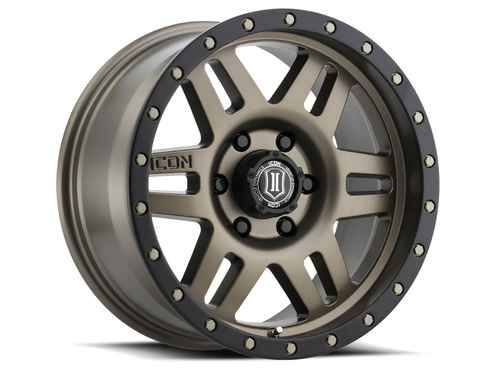 ICON ALLOYS SIX SPEED BRONZE - 17 X 8.5 / 6 X 5.5 / 0MM / 4.75" BS