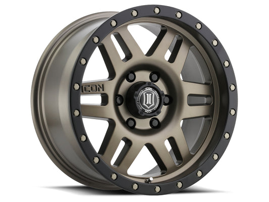 ICON ALLOYS SIX SPEED BRONZE - 17 X 8.5 / 6 X 135 / 6MM / 5" BS