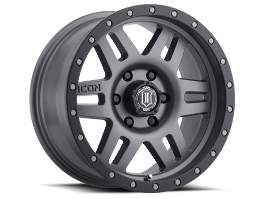 ICON ALLOYS SIX SPEED TITANIUM - 17 X 8.5 / 6 X 5.5 / 0MM / 4.75" BS