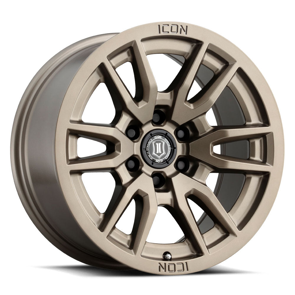 ICON ALLOYS VECTOR 6 BRONZE - 17 X 8.5 / 6 X 120 / 0MM / 4.75" BS