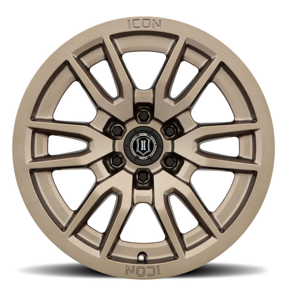 ICON ALLOYS VECTOR 6 BRONZE - 17 X 8.5 / 6 X 5.5 / 0 MM / 4.75" BS