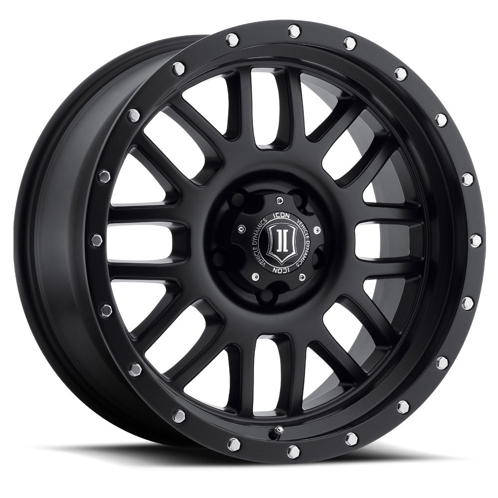 ICON ALLOYS ALPHA SAT BLK - 20 X 9 / 6 X 135 / 16MM / 5.625" BS