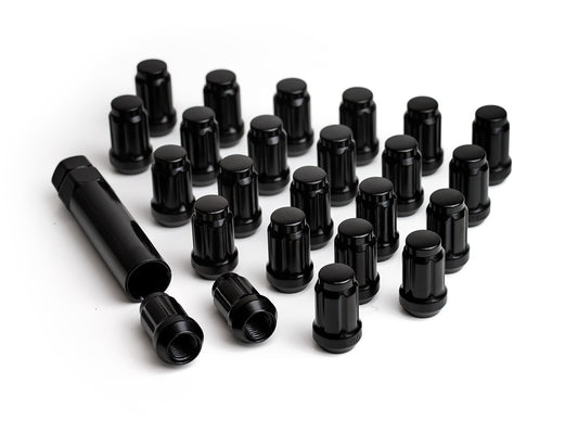 ICON ALLOYS LUG NUT KIT BLACK - 12 X 1.5 / 24 COUNT W/ KEY