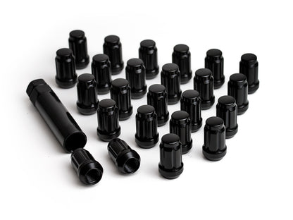 ICON ALLOYS LUG NUT KIT BLACK - 1/2" / 24 COUNT W/ KEY