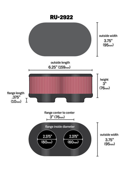 KN Universal Air Filter