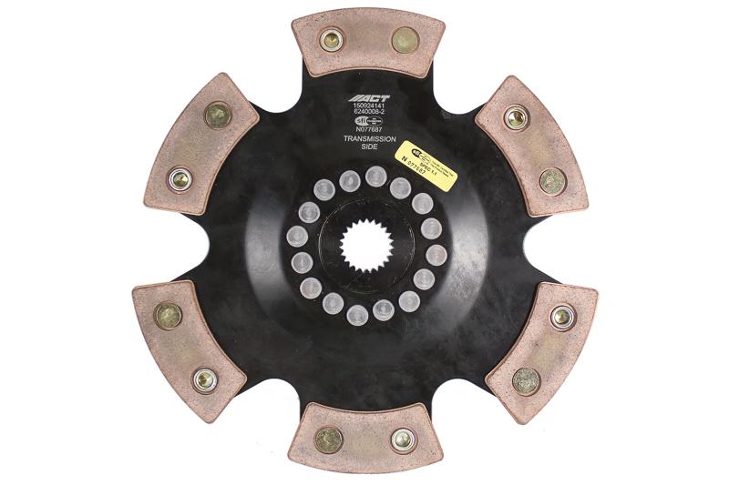 ACT 6 Pad Rigid Race Disc | 2008-2009 Dodge Caliber SRT-4, 2013-2018 Ford Focus ST, and 2016-2018 Ford Focus RS (6240008-2)
