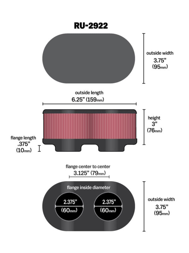 KN Universal Air Filter