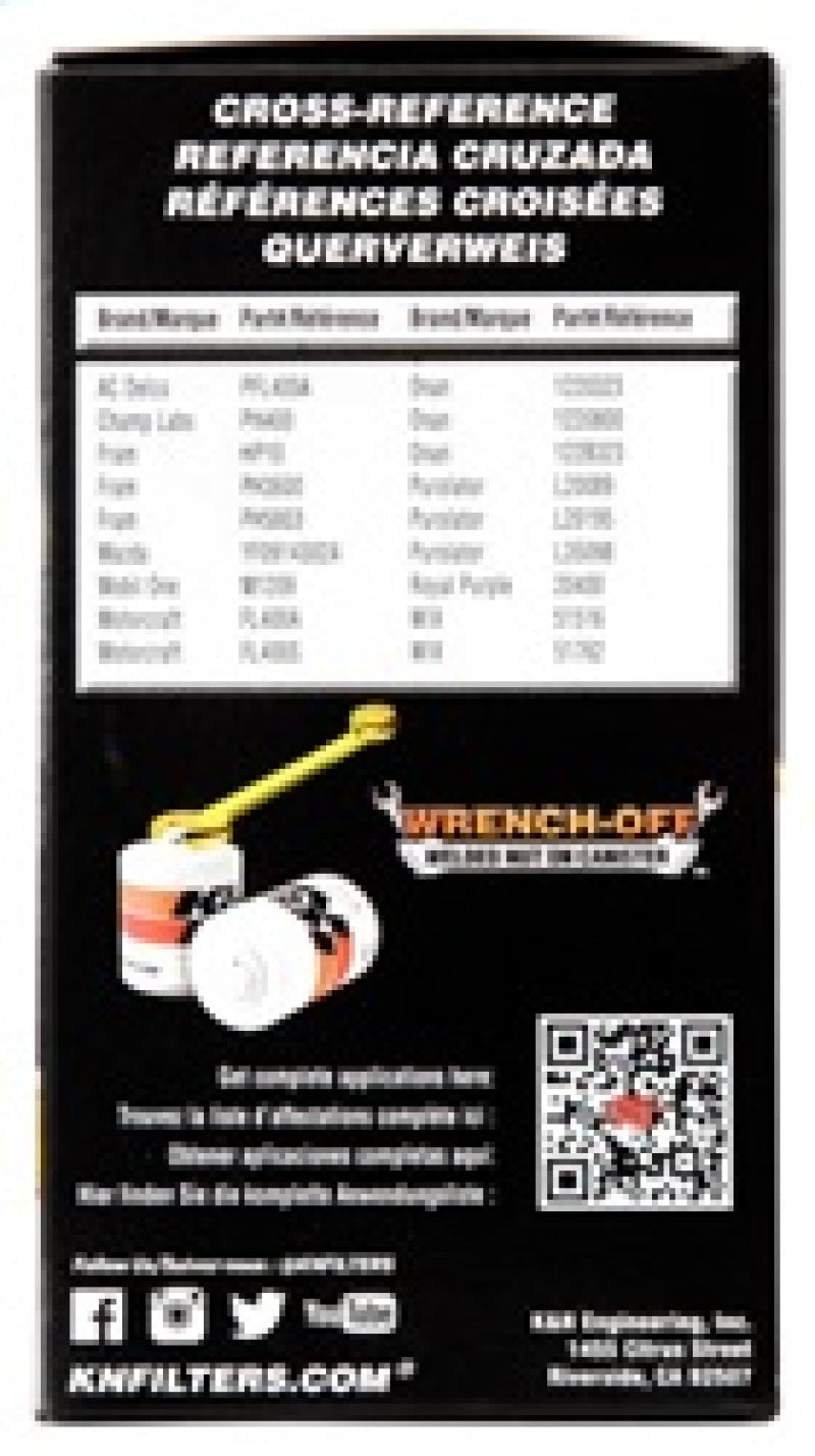 KN Premium Wrench-Off Oil Filt