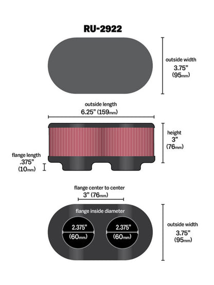 KN Universal Air Filter