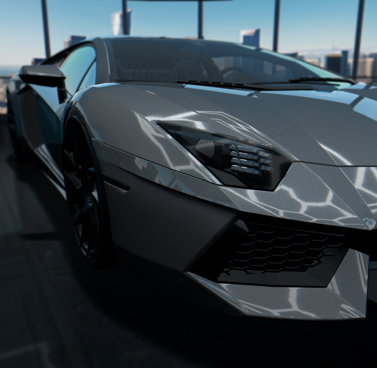 Gloss Paint Metallic Battle Grey