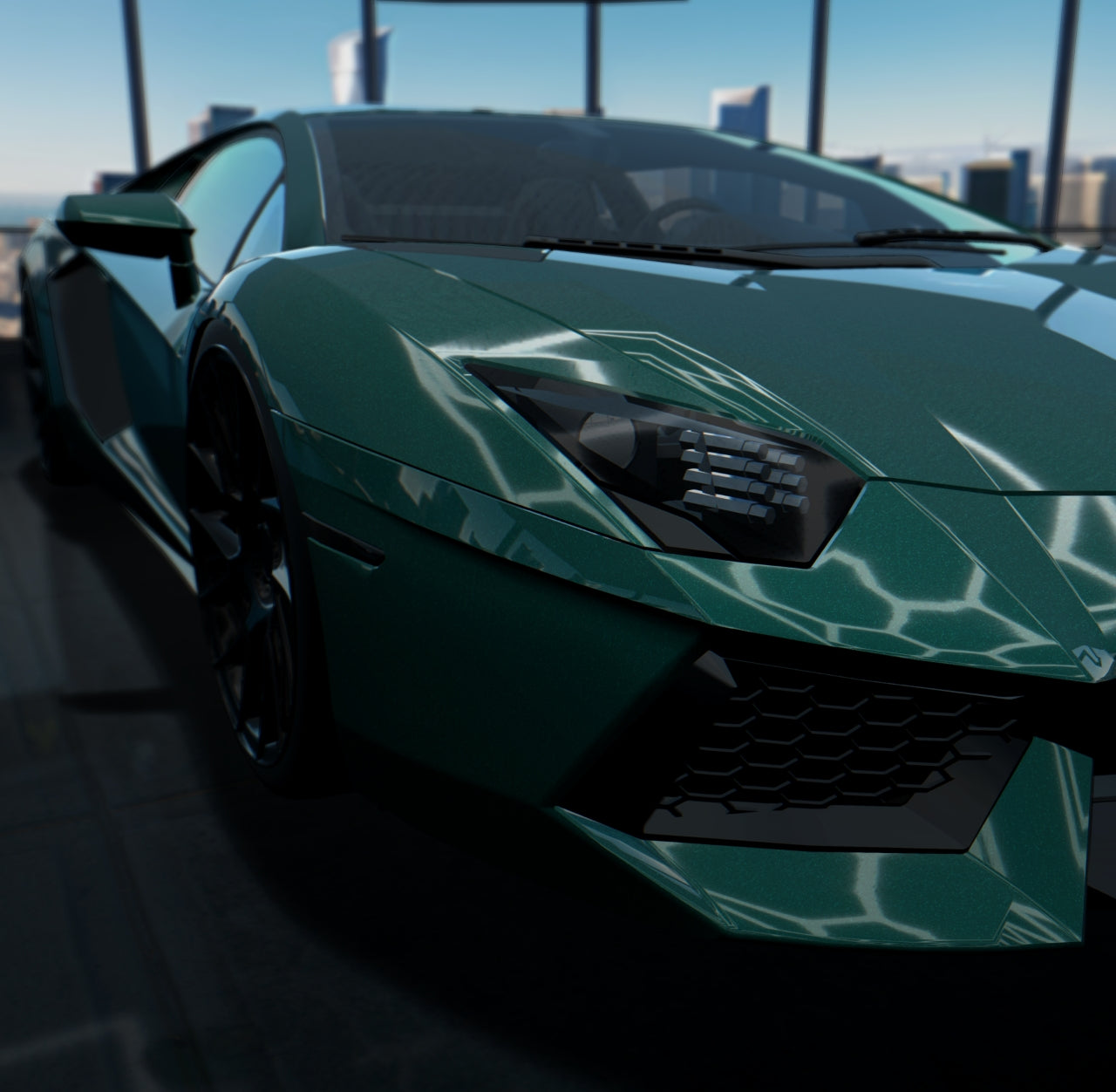 Gloss Paint Metallic Fir Green