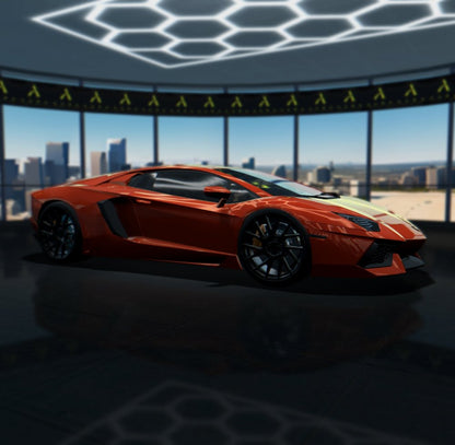 Gloss Paint Metallic Lava Orange