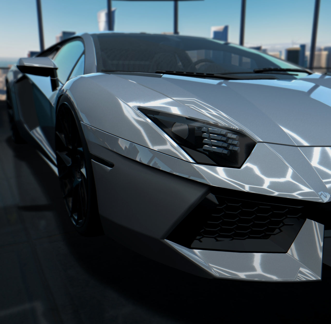 Gloss Paint Metallic Liquid Silver