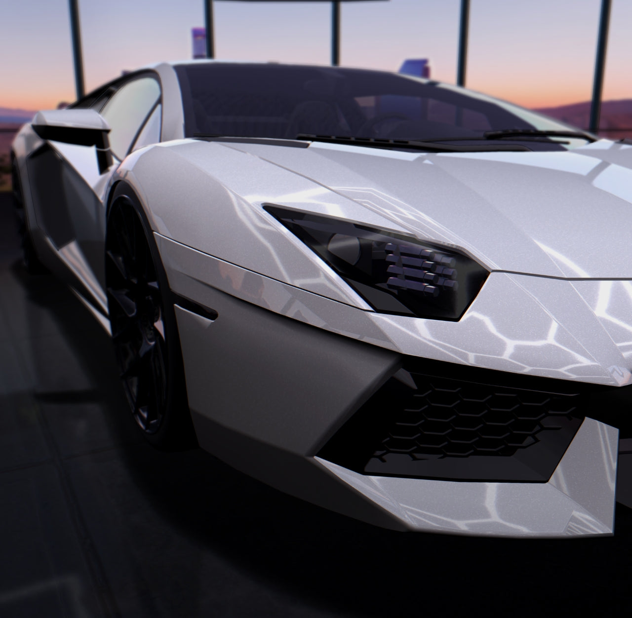 Gloss Paint Metallic Pearl White