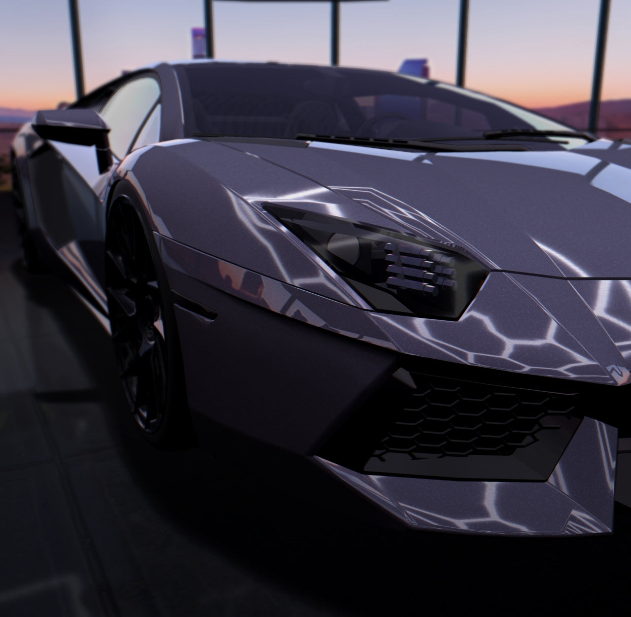 Gloss Paint Metallic Titanium Grey