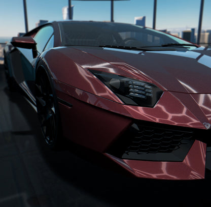 Gloss Paint Metallic Wine Red