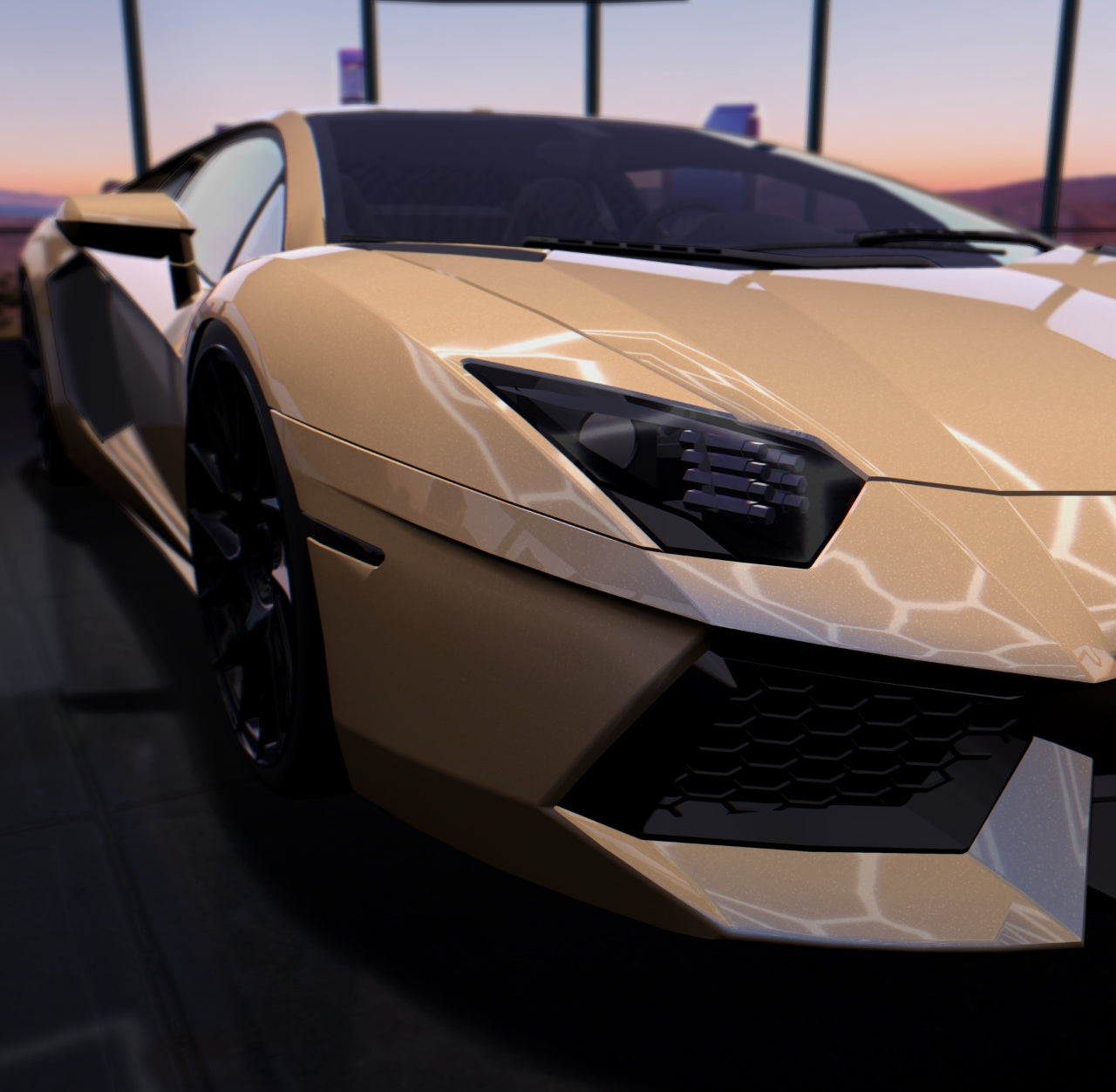 Gloss Peach Blue Shift