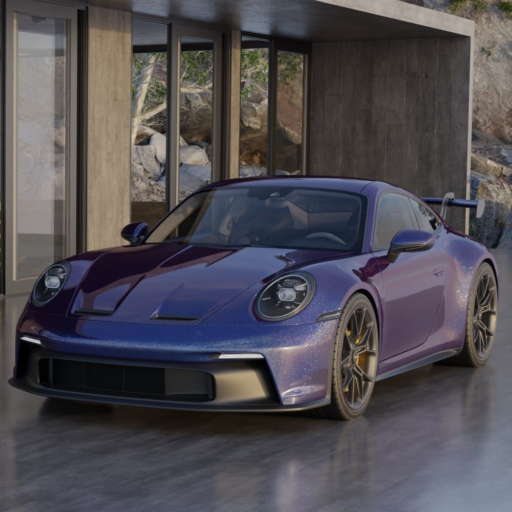 Hyper Gloss Diamond Nebula Blue Purple Red PPF