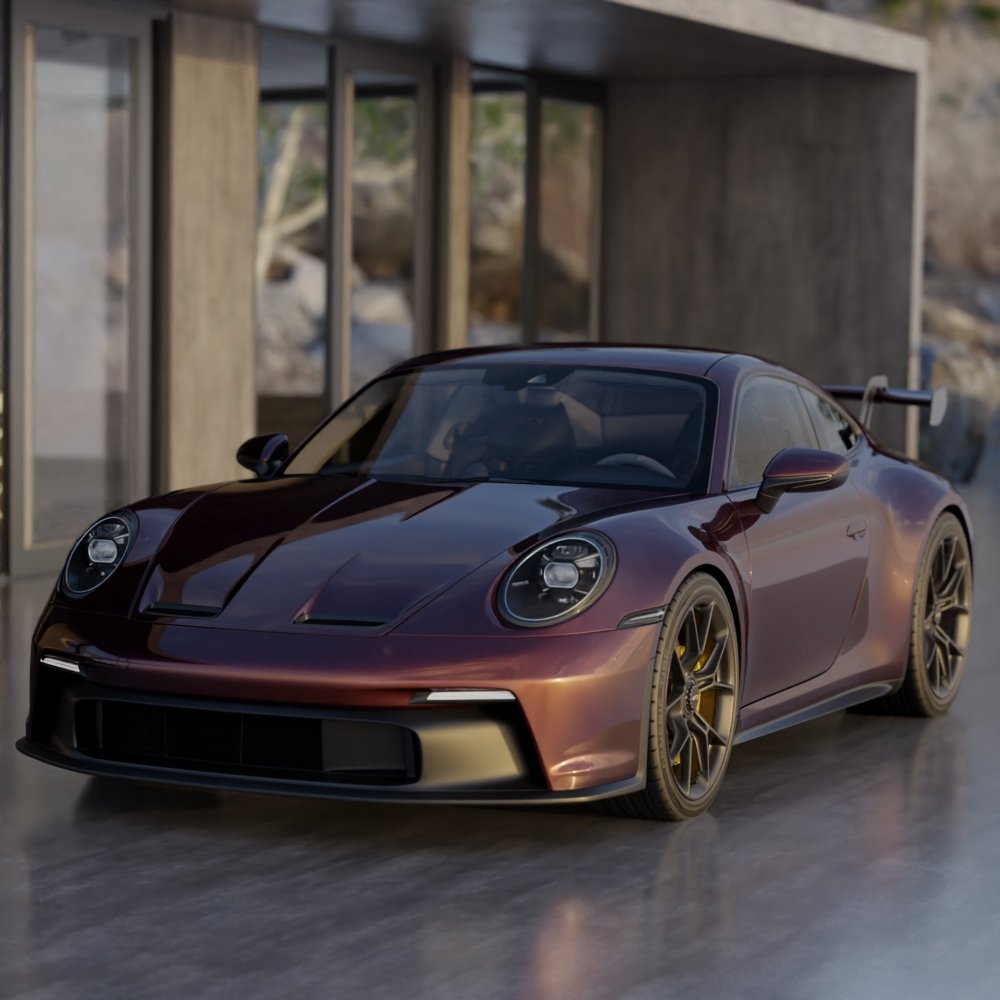 Hyper Gloss Paint Metallic Burgundy PPF