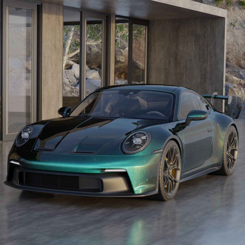 Hyper Gloss Paint Metallic Emerald Green PPF