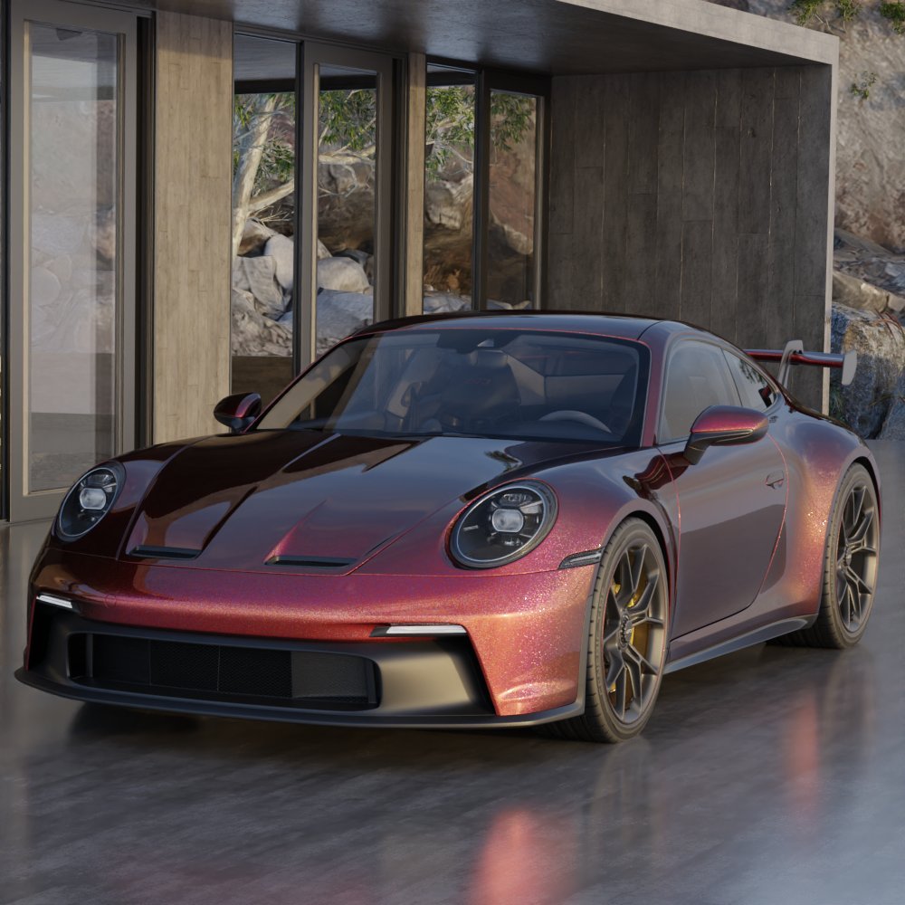 Hyper Gloss Paint Metallic Wine Red PPF