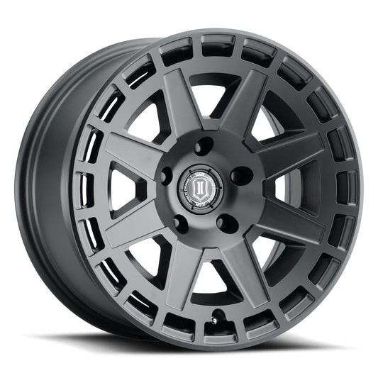 ICON ALLOYS COMPASS SAT BLK - 17 X 8.5 / 6X5.5 / 0MM / 4.75" BS