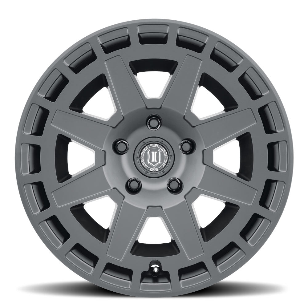 ICON ALLOYS COMPASS SAT BLK - 17 X 8.5 / 6X135 / 6MM / 5" BS