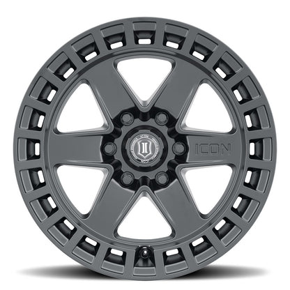 ICON ALLOYS RAIDER TITANIUM - 17 X 8.5 / 6 X 5.5 / 0 MM / 4.75" BS