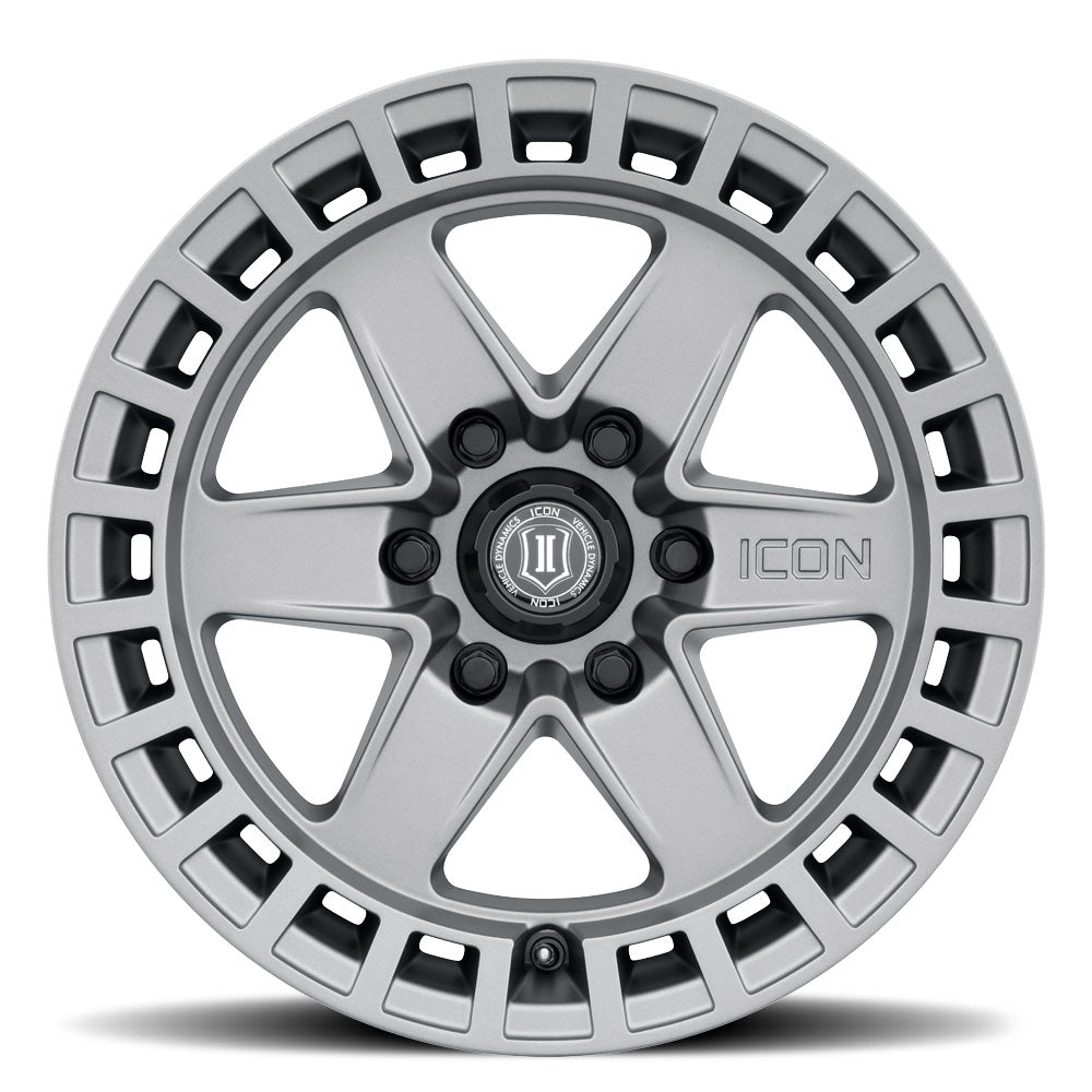 ICON ALLOYS RAIDER TITANIUM - 17 X 8.5 / 6 X 5.5 / 0 MM / 4.75" BS