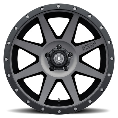 ICON ALLOYS REBOUND TITANIUM - 20 X 9 / 5X5 / -12MM / 4.5" BS