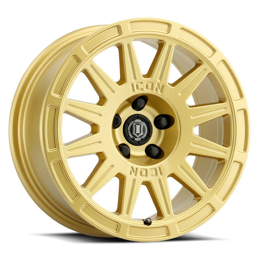 ICON ALLOYS RICOCHET GLS GOLD - 17 X 8 / 5 X 4.5 / 38 MM / 6" BS