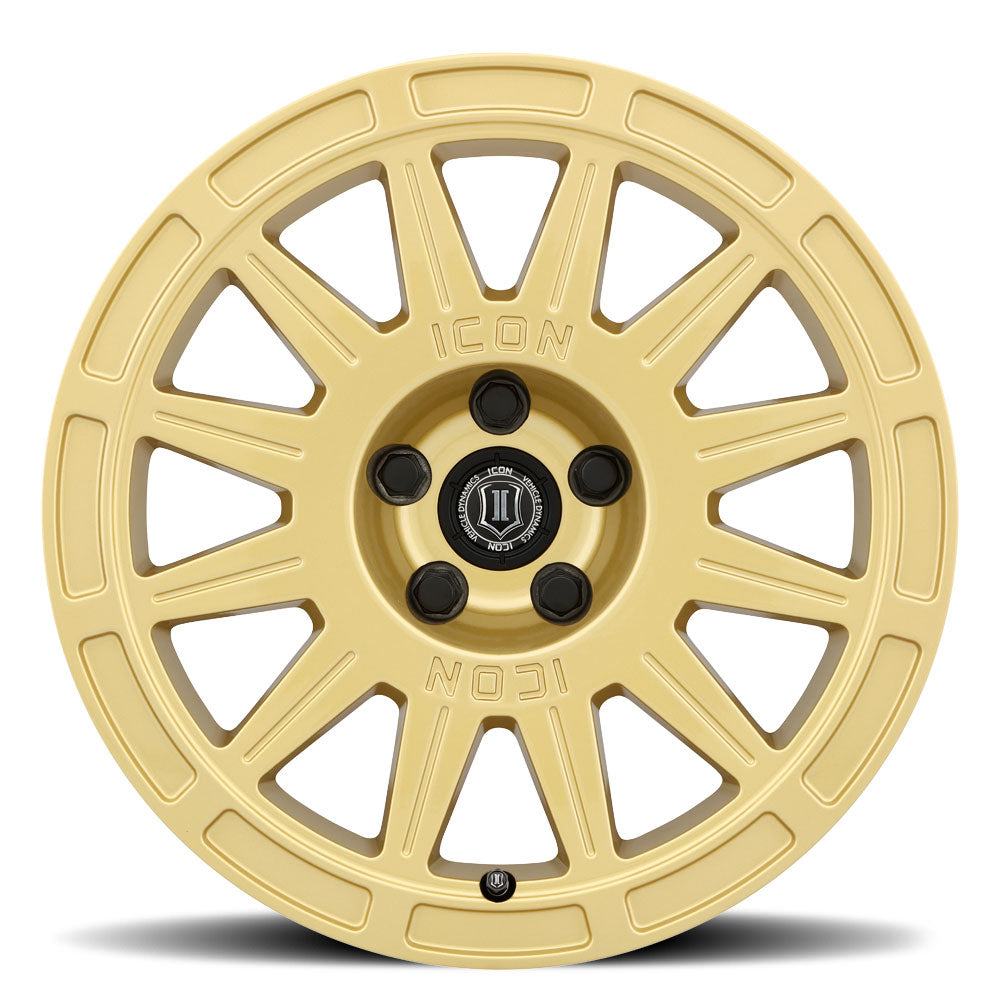 ICON ALLOYS RICOCHET GLS GOLD - 17 X 8 / 5 X 4.5 / 38 MM / 6" BS