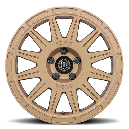 ICON ALLOYS RICOCHET SAT GOLD - 17 X 8 / 5 X 100 / 38 MM / 6" BS