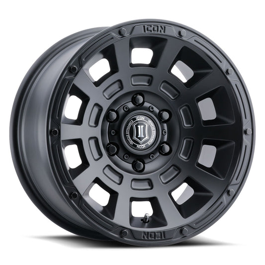 ICON ALLOYS THRUST SAT BLK - 17 X 8.5 / 5 X 150 / 25 MM / 5.75" BS