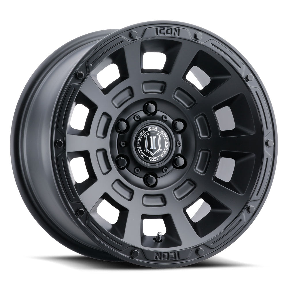 ICON ALLOYS THRUST SAT BLK - 17 X 8.5 / 6 X 5.5 / 25 MM / 5.75" BS