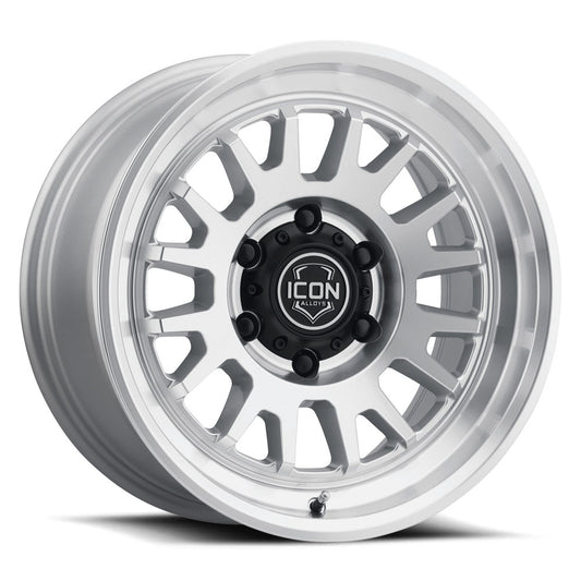 ICON Alloys Anza Silver Machined 17 X 8.5 / 5 X 150 25mm Offset 5.75" BS