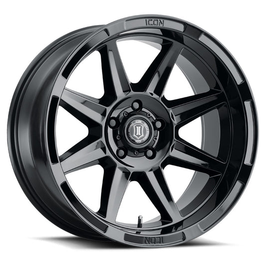 ICON ALLOYS BANDIT GLS BLACK - 20x10 / 6 X 5.5 / -24MM / 4.5" BS