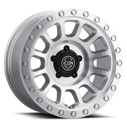 ICON Alloys Hulse Silver Machined 17 X 8.5 / 5 X 150 25mm Offset 5.75" BS