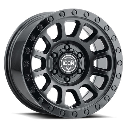 ICON Alloys Hulse Double Black 17 X 8.5 / 5 X 150 25mm Offset 5.75" BS