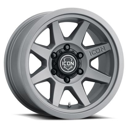 ICON ALLOYS REBOUND SLX CHARCOAL - 17 X 8.5 / 6 X 135 / 6MM / 5" BS