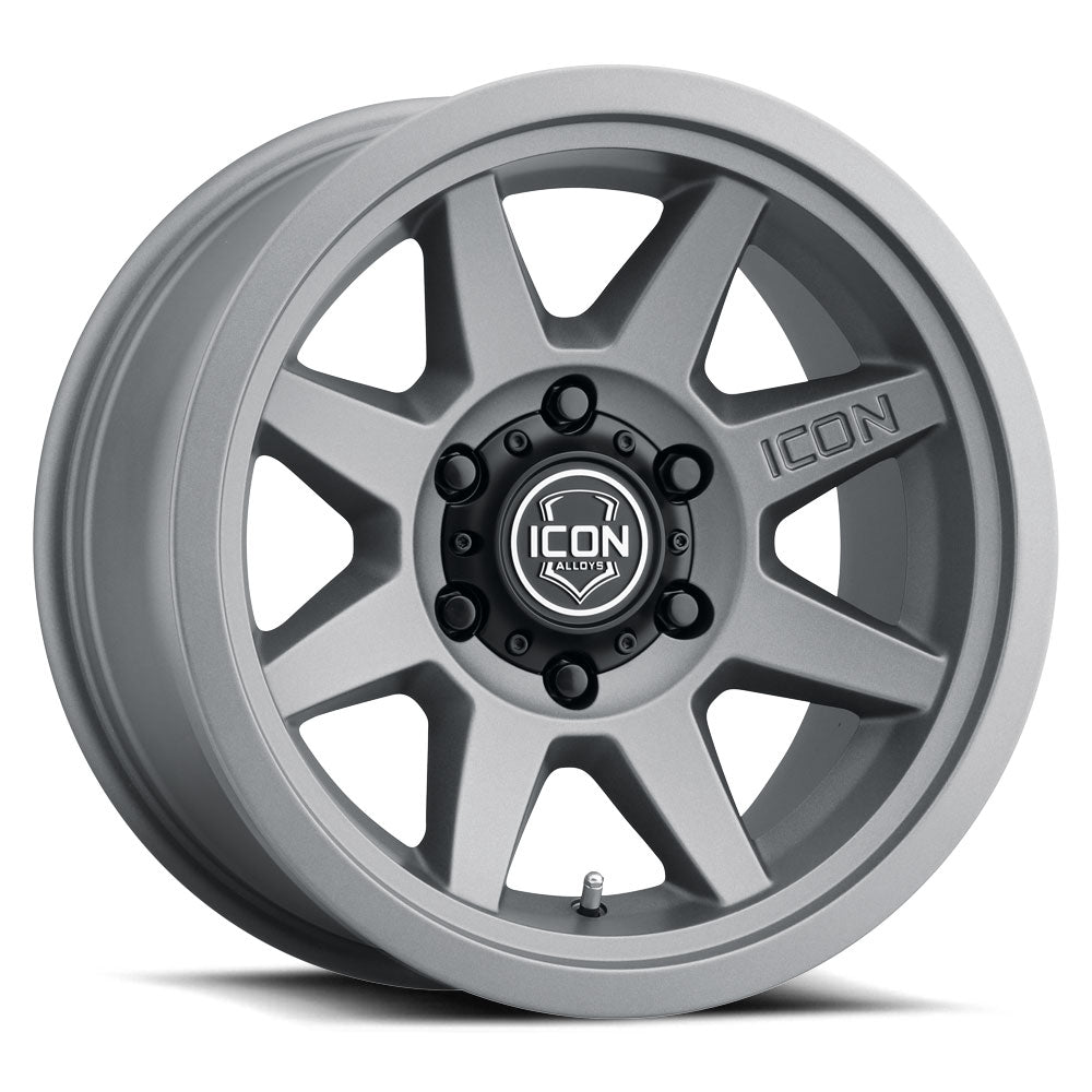 ICON ALLOYS REBOUND SLX CHARCOAL - 17 X 8.5 / 6 X 5.5 / 0MM / 4.75" BS