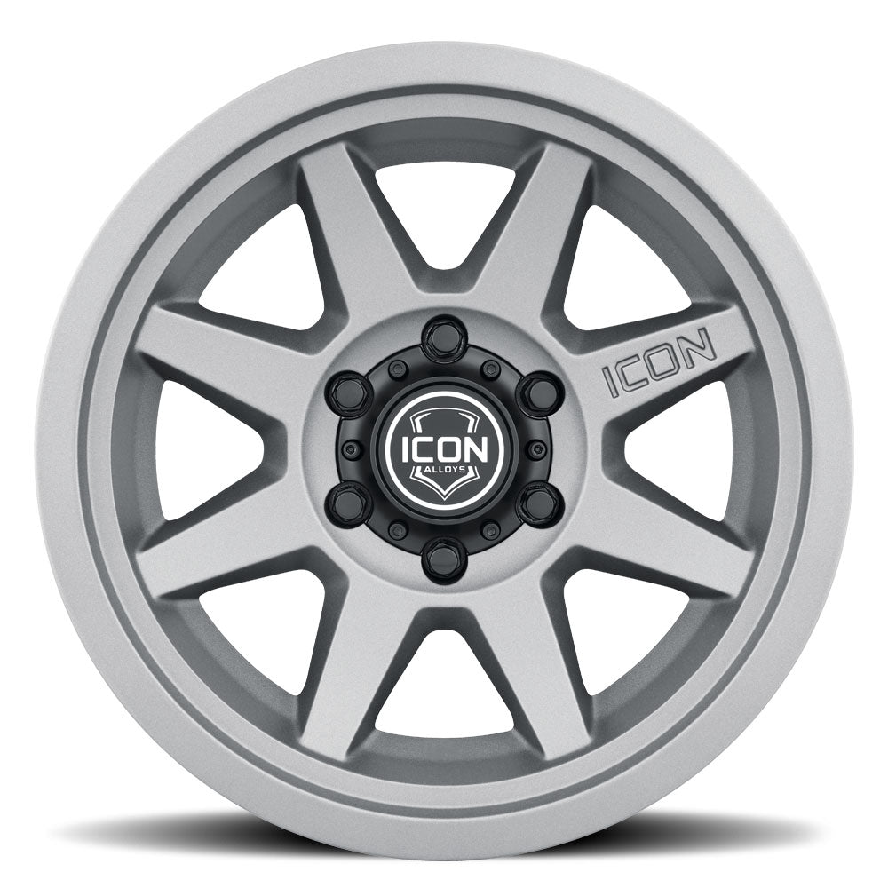 ICON ALLOYS REBOUND SLX CHARCOAL - 17 X 8.5 / 5 X 5 / -6MM / 4.5" BS