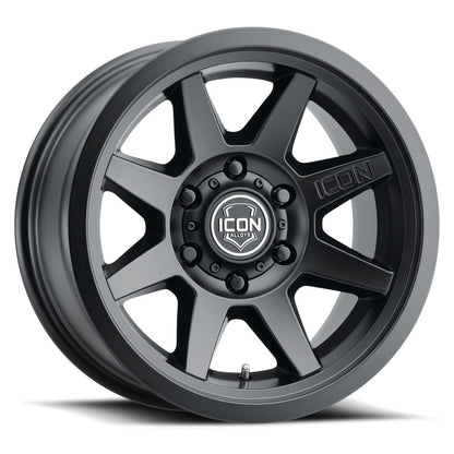 ICON ALLOYS REBOUND SLX SAT BLK - 17 X 8.5 / 6 X 5.5 / 0MM / 4.75" BS