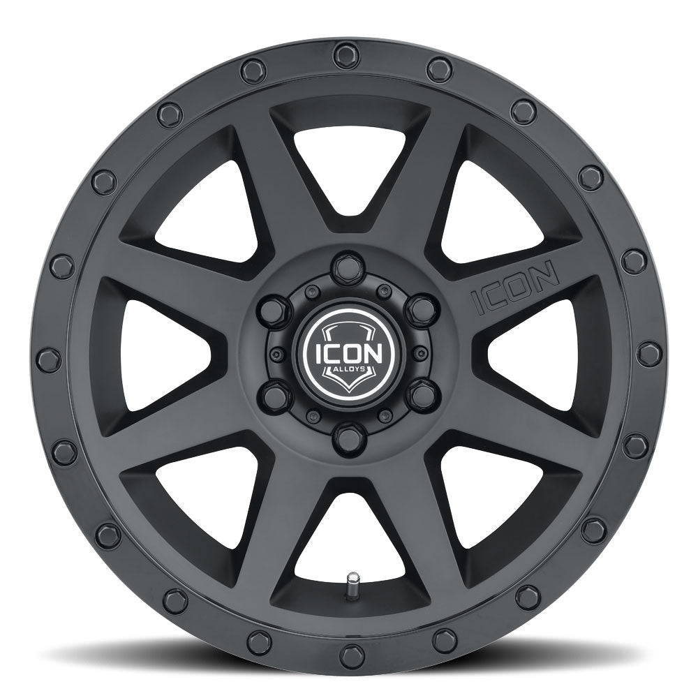 ICON Alloys Rebound Double Black 17 X 8.5 / 5 X 150 25mm Offset 5.75" BS