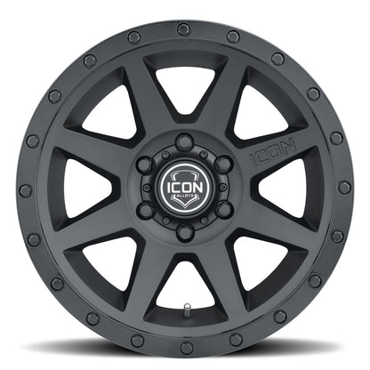 ICON Alloys Rebound Double Black 18 X 9 / 5 X 5 -12mm Offset 4.5" BS