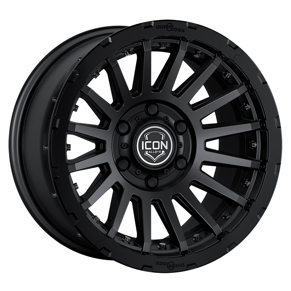 ICON Alloys Recon Pro Satin Black 17 X 8.5 / 6 X 5.5 25mm Offset 5.75" BS