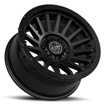 ICON Alloys Recon Pro Satin Black 17 X 8.5 / 6 X 135 6mm Offset 5" BS